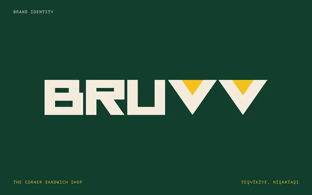 BRUVV &mdash; Sandwich Shop Brand Identity