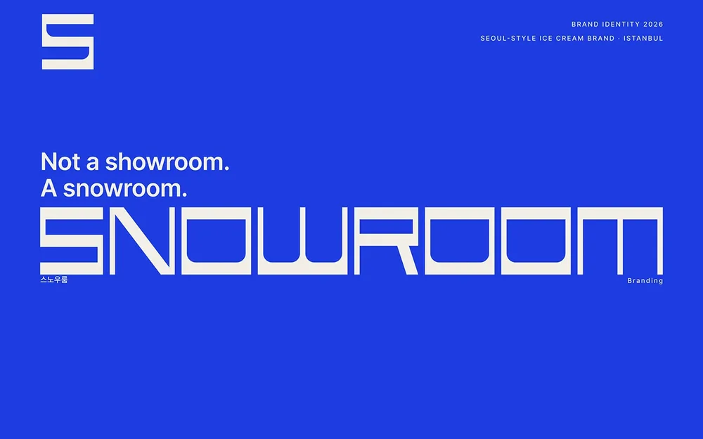 SNOWROOM &mdash; Ice Cream Shop Brand Identity